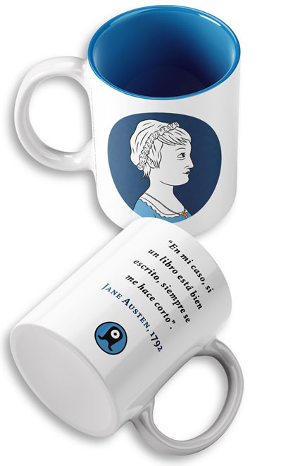 Es Pop Ediciones - cubierta Taza Jane Austen - Paco Alcázar