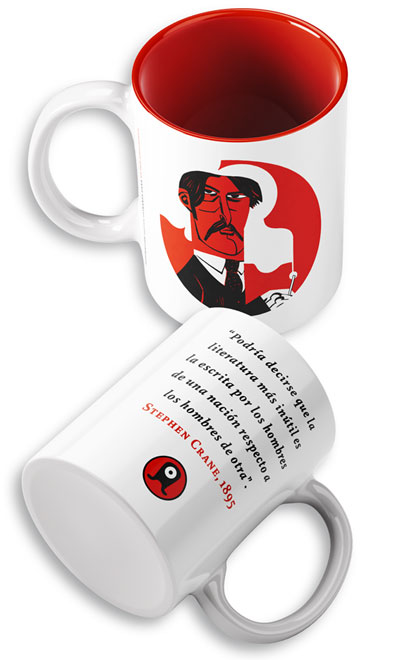 Es Pop Ediciones - cubierta Taza Stephen Crane - Javier Olivares